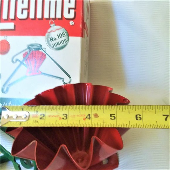 Christmas Tree Stand VTG Mtal Liftime SB#108 USA Made 50's - 60's Holidays Decor - Picture 3 of 7